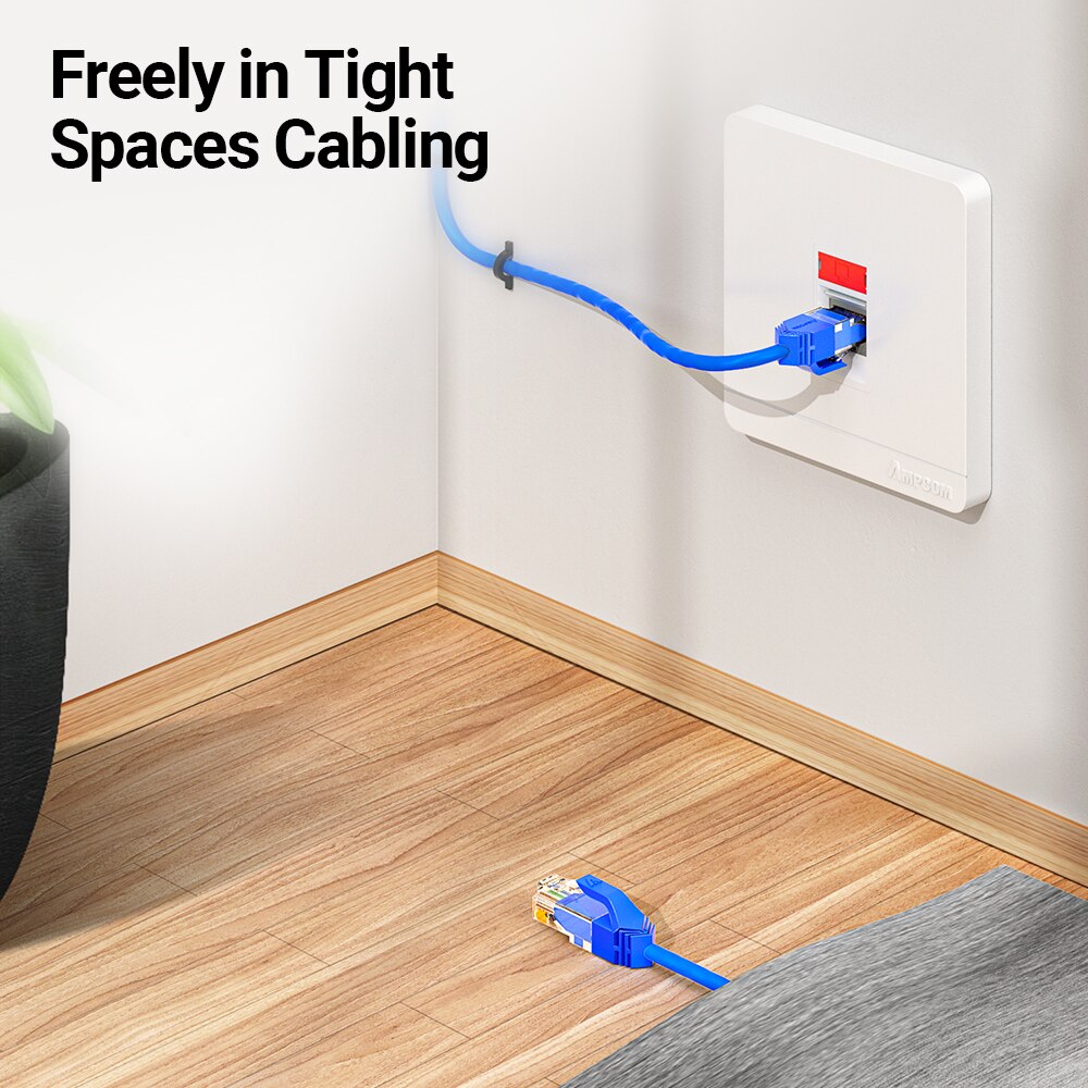 AMPCOM Ultra Slim Cat6a Networ - Rj45 Jack recension och pris