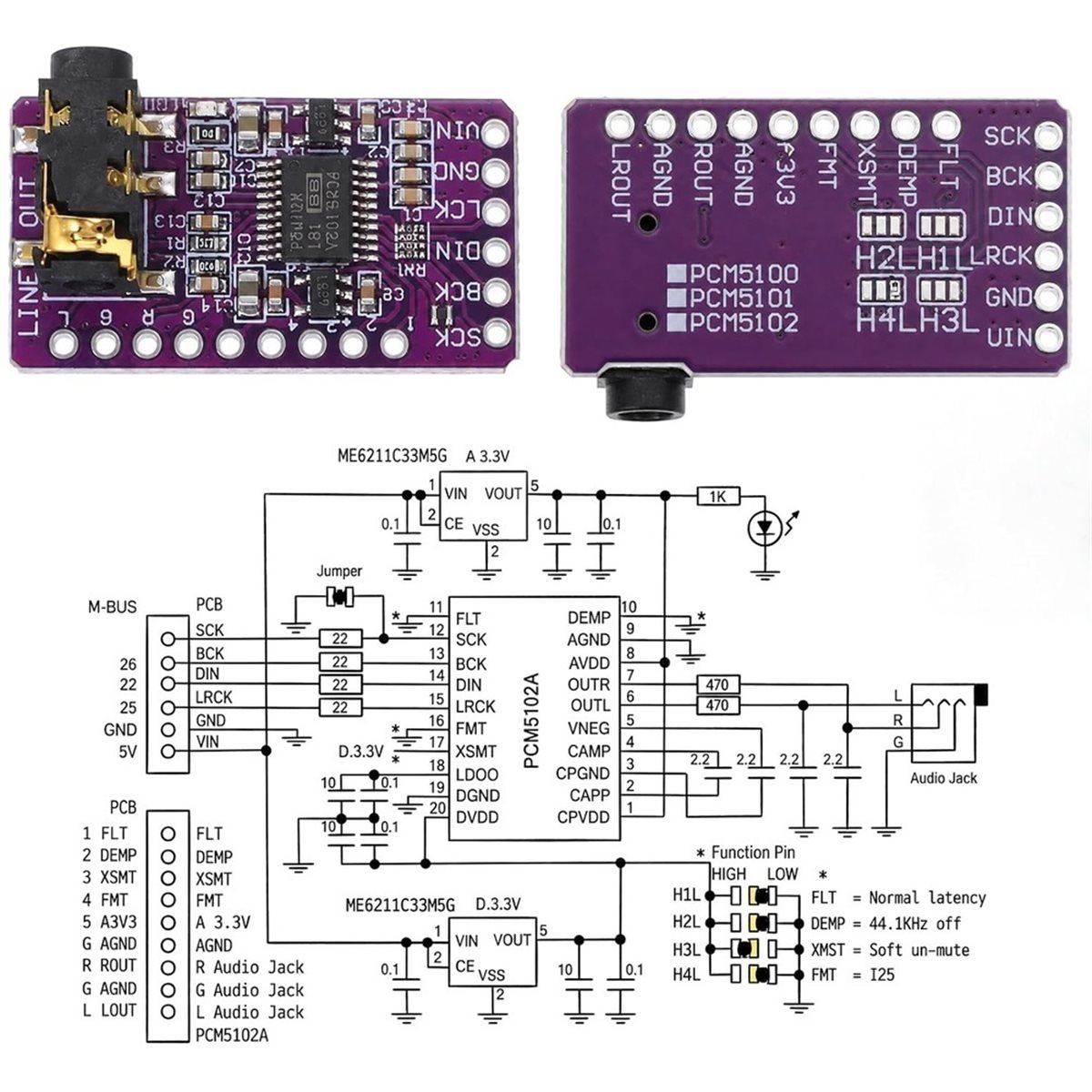 2Pcs IIS PCM5102A Decoder PCM5 - Pcm5102 recension och pris