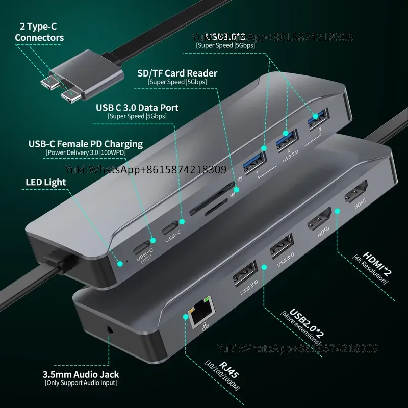 Hot Selling Dual Display Scree - Rj45 Jack recension och pris
