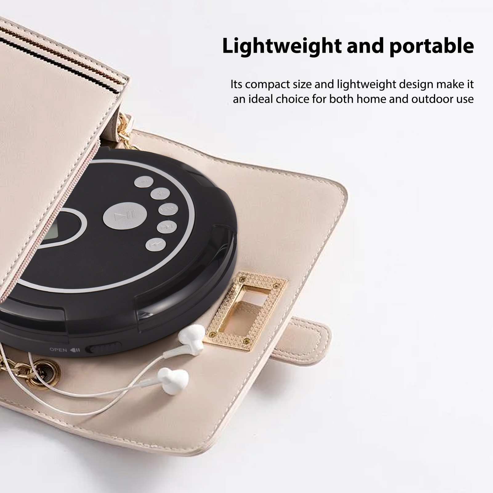CD Player with Wired Headphone - Speaker Wire recension och pris