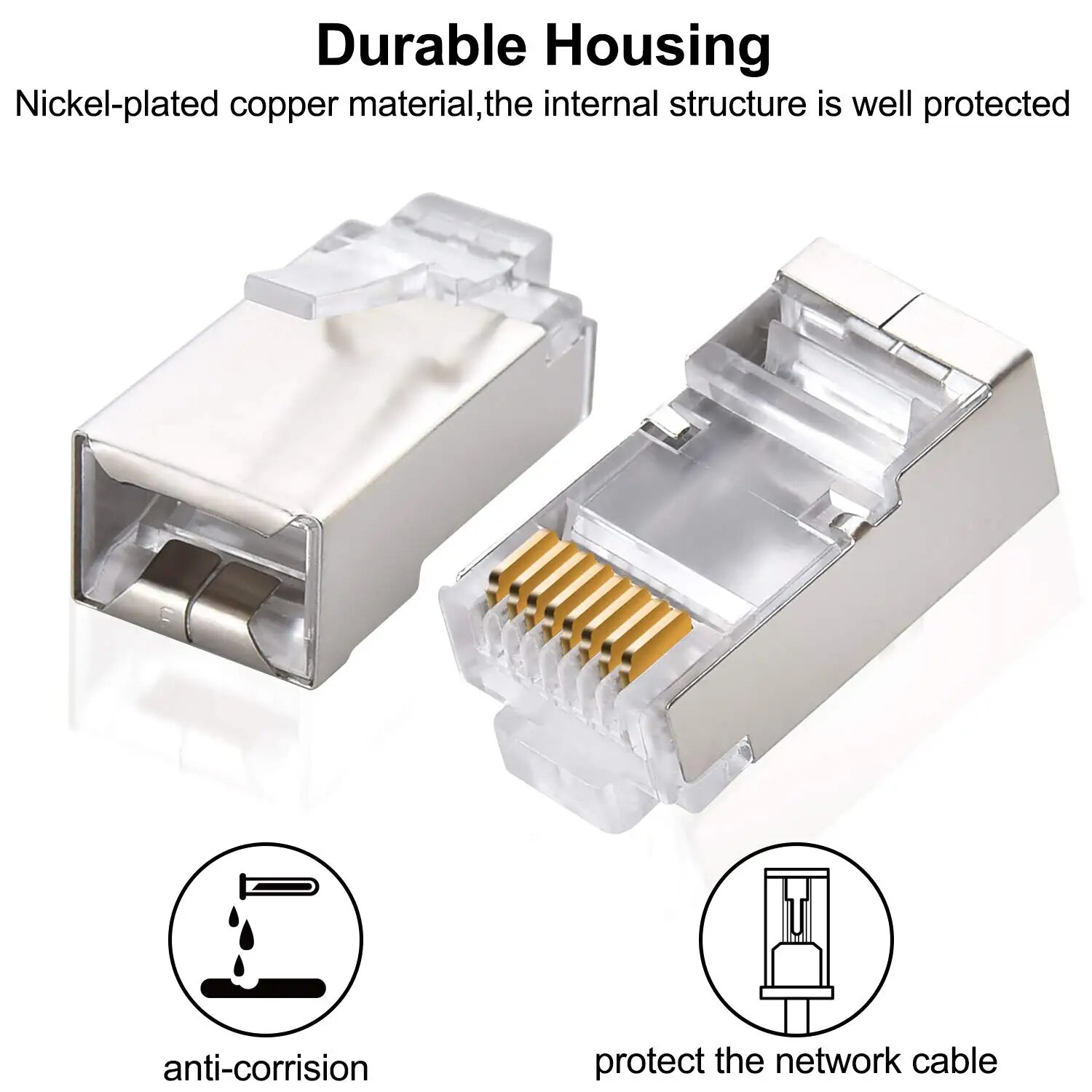 ZoeRax 50pcs Cat6 RJ45 Connect - Rj45 Jack recension och pris