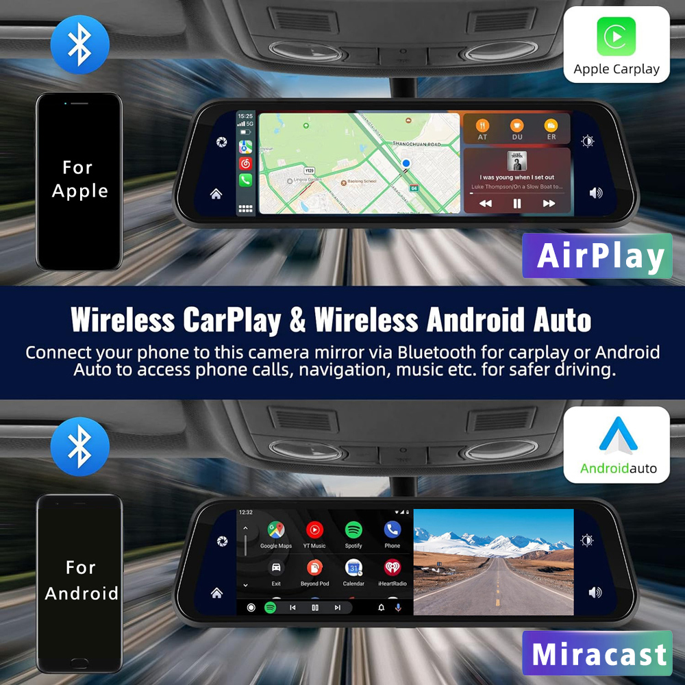 10 Inch 4K 3840*2160P Dash Cam - Mdi Cable recension och pris