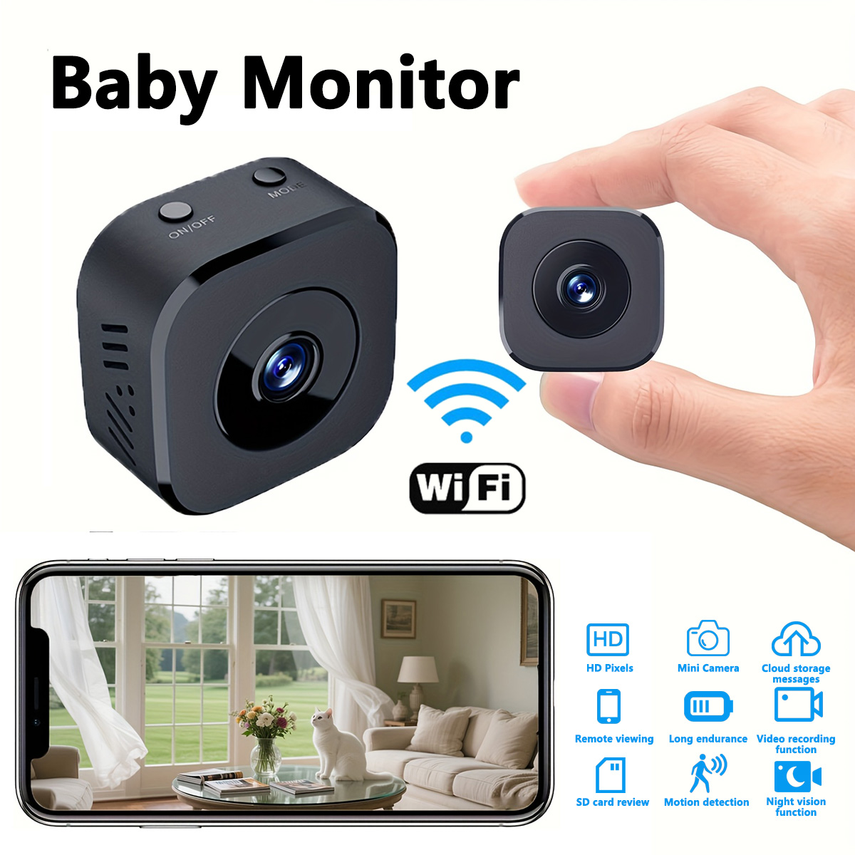 1080P HD Mini WiFi Camera Indo - Usb Sound Card recension och pris