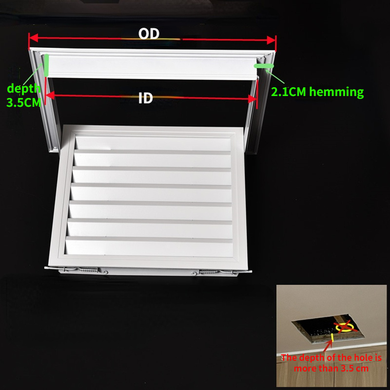Aluminum alloy exhaust shutter - Ventilation Grille Aluminum recension och pris