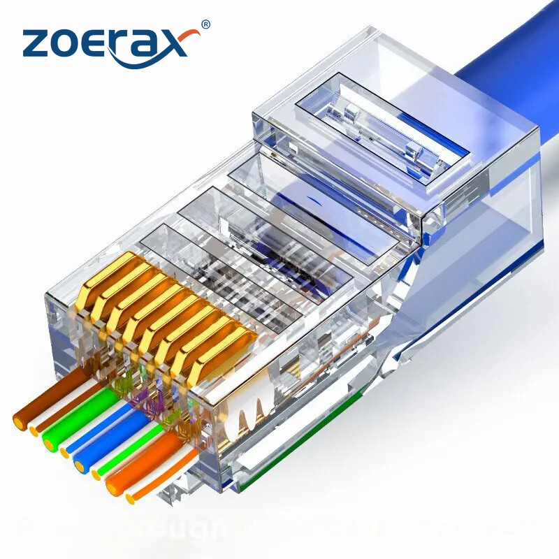ZOERAX 50/100 PCS RJ45 Pass Th - Rj45 Jack recension och pris