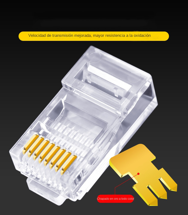 100pcs RJ45 Cat6 Cat5e Pass Th - Rj45 Jack recension och pris