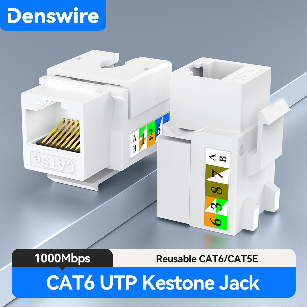 Denswire RJ45 Cat5E/6 Keystone - Rj45 Jack recension och pris